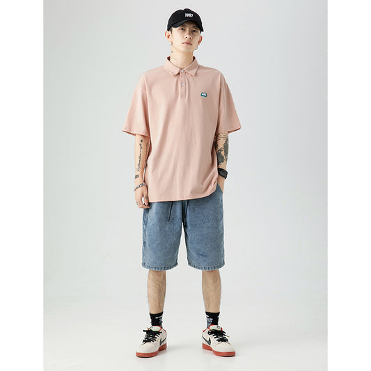 Men's Simple Versatile Loose Cotton Short Sleeve T-Shirt