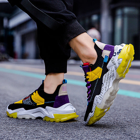 Thick-Soled Daddy Shoes Four Seasons New Trend Ins Casual Sports Breathable