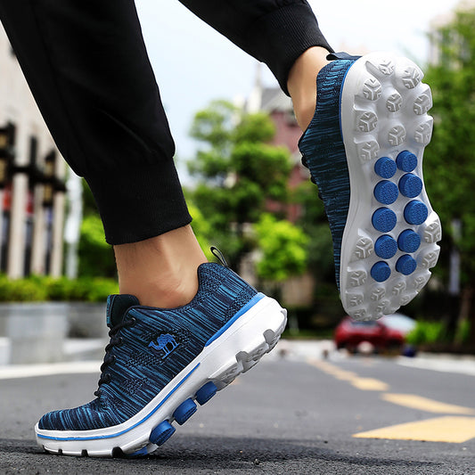 Breathable mesh student running shoes