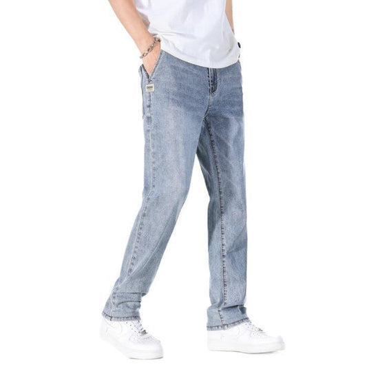 Thin Loose Light Business Straight Jeans