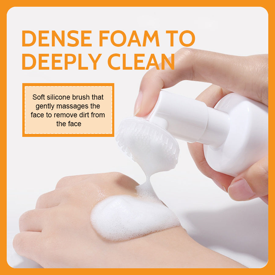 Clear Turmeric Cleansing Mousse Facial Brightening Cleanser Turmeric Facial Cleanser Natural Exfoliating Renewal Serum