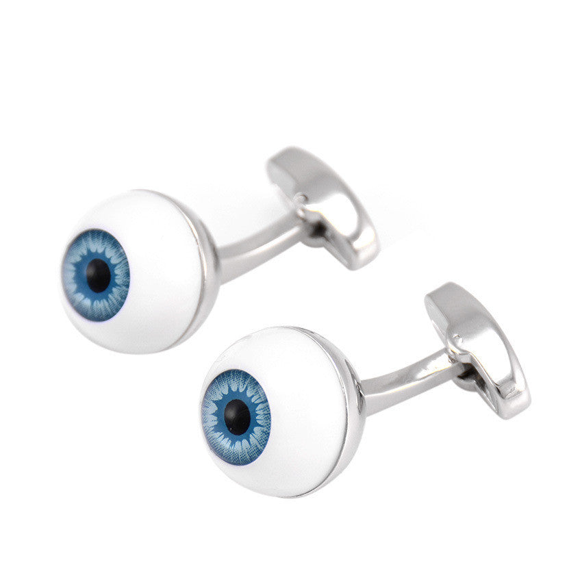 Blue Pupil Eye Shape Cufflinks