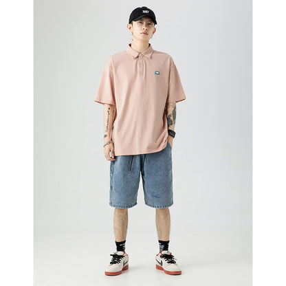 Men's Simple Versatile Loose Cotton Short Sleeve T-Shirt