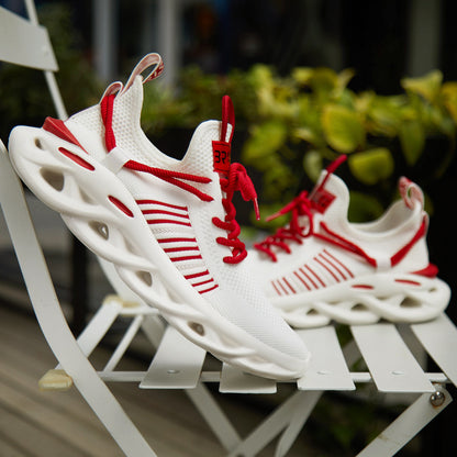 Net surface breathable casual sneakers