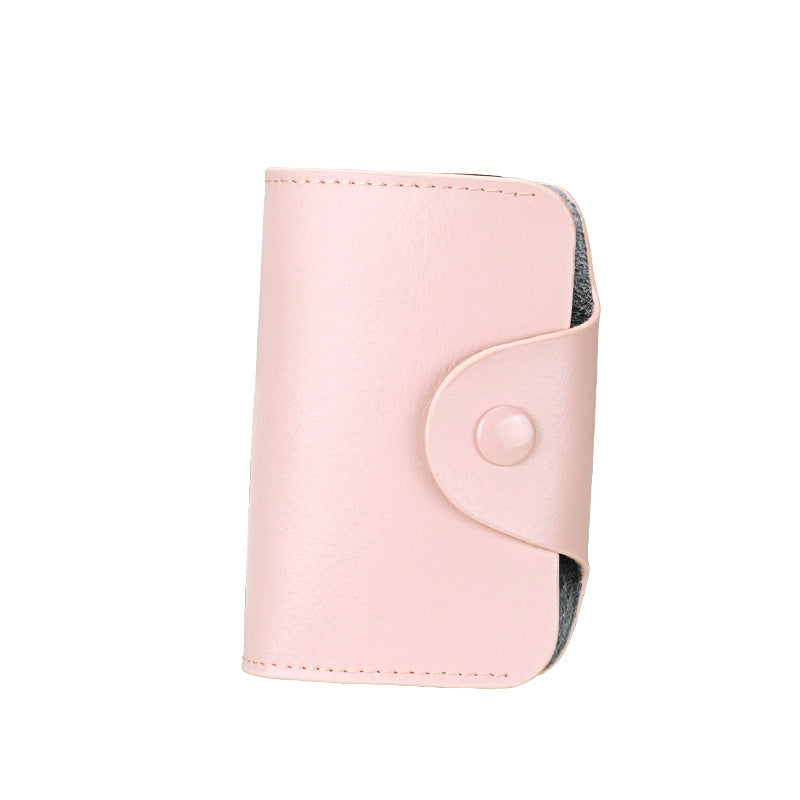 Leather organ card holder