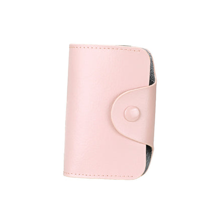 Leather organ card holder