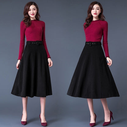 Black high waist skirt