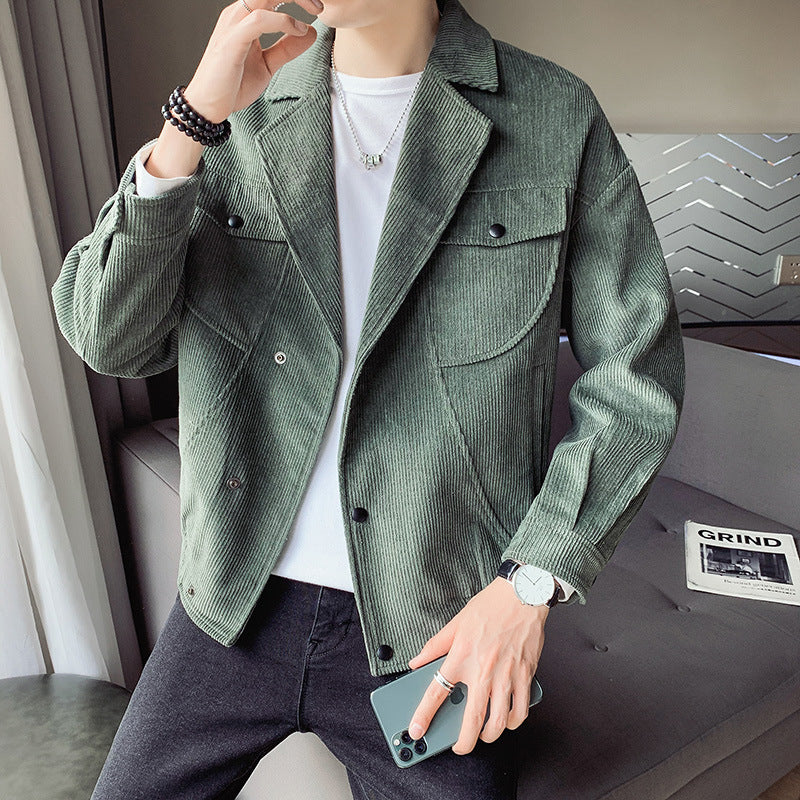 Men's Corduroy Jacket Coat All-Match Top