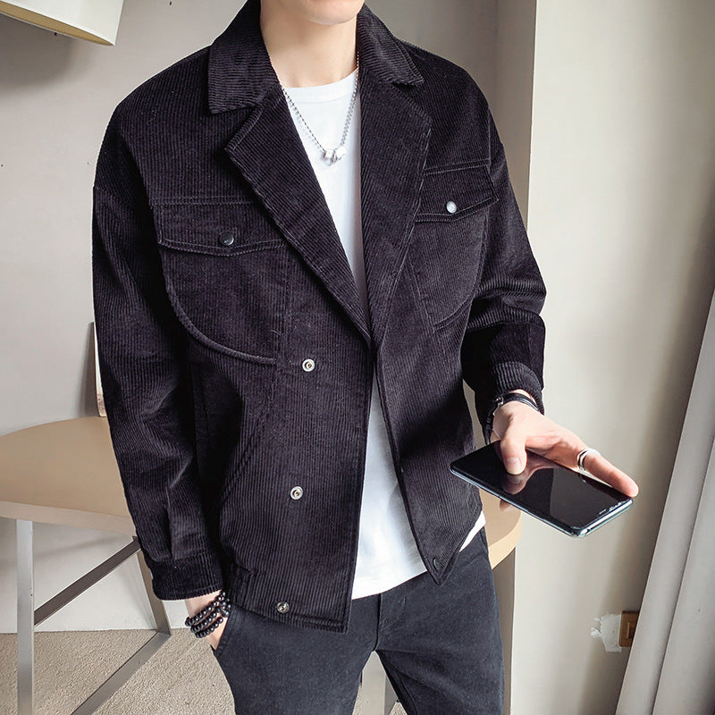 Men's Corduroy Jacket Coat All-Match Top