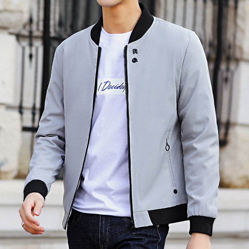 Men's Casual Stand-Up Collar Baseball Uniform