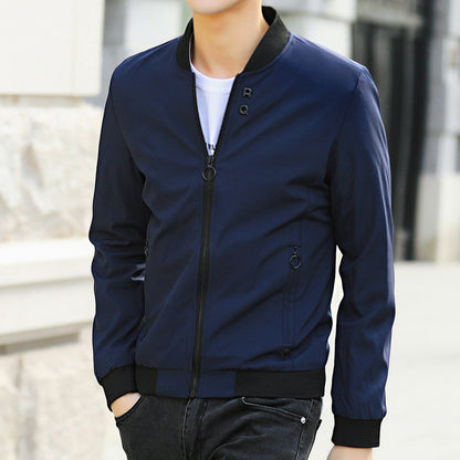 Men's Casual Stand-Up Collar Baseball Uniform