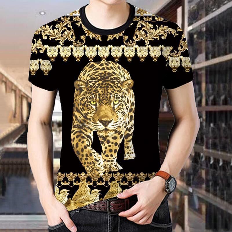 Short-Sleeved Men's T-Shirt Chinese Style Bottoming Shirt Men's Shirt Round Neck Korean Slim Summer Dress