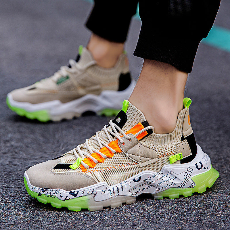 Thick-Soled Daddy Shoes Four Seasons New Trend Ins Casual Sports Breathable