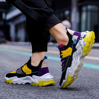 Thick-Soled Daddy Shoes Four Seasons New Trend Ins Casual Sports Breathable