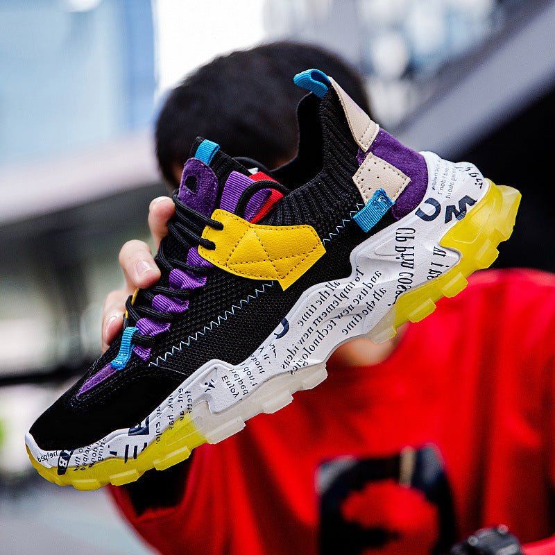 Thick-Soled Daddy Shoes Four Seasons New Trend Ins Casual Sports Breathable