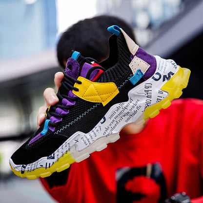 Thick-Soled Daddy Shoes Four Seasons New Trend Ins Casual Sports Breathable