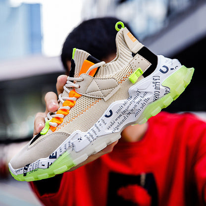 Thick-Soled Daddy Shoes Four Seasons New Trend Ins Casual Sports Breathable