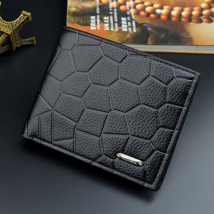 Men's Wallet Short Style Multifunctional Fashion Casual Iron Edge