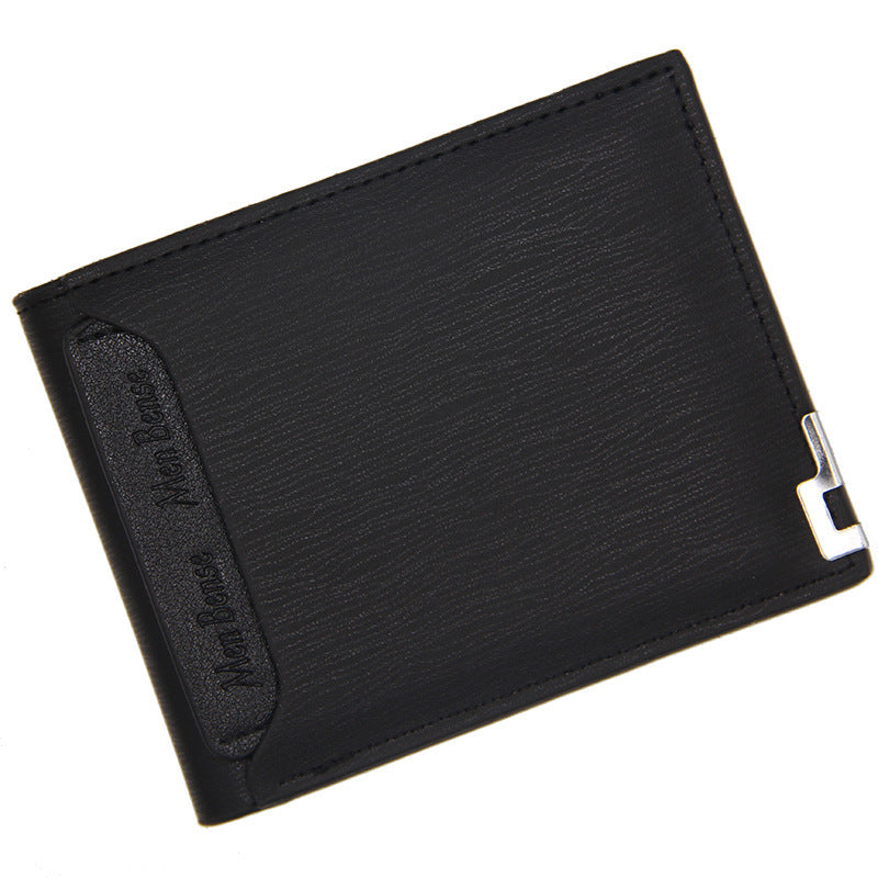 Men's Wallet Short Style Multifunctional Fashion Casual Iron Edge