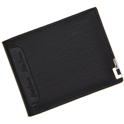Men's Wallet Short Style Multifunctional Fashion Casual Iron Edge