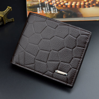 Men's Wallet Short Style Multifunctional Fashion Casual Iron Edge