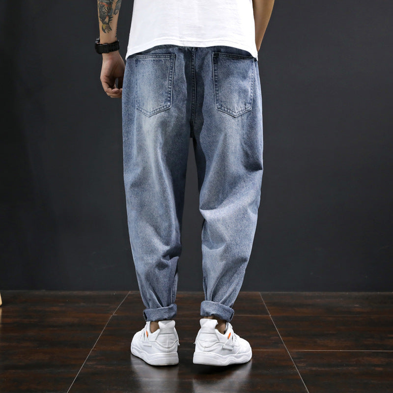 Trendy Loose Trousers Straight Korean Casual Pants Men