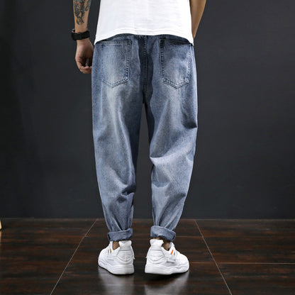 Trendy Loose Trousers Straight Korean Casual Pants Men