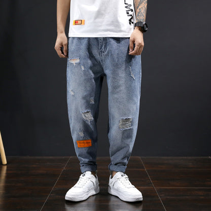 Trendy Loose Trousers Straight Korean Casual Pants Men