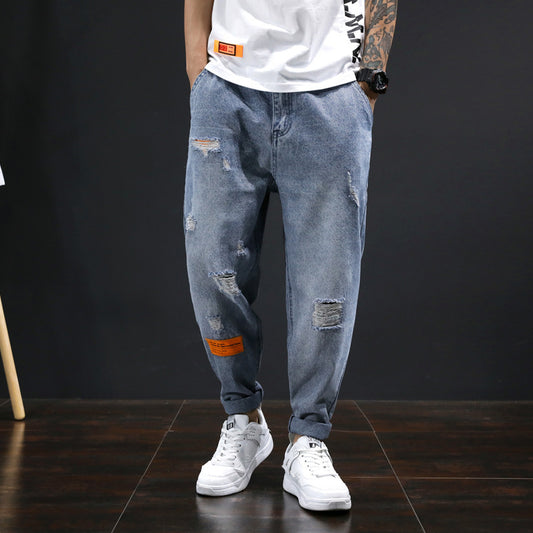 Trendy Loose Trousers Straight Korean Casual Pants Men