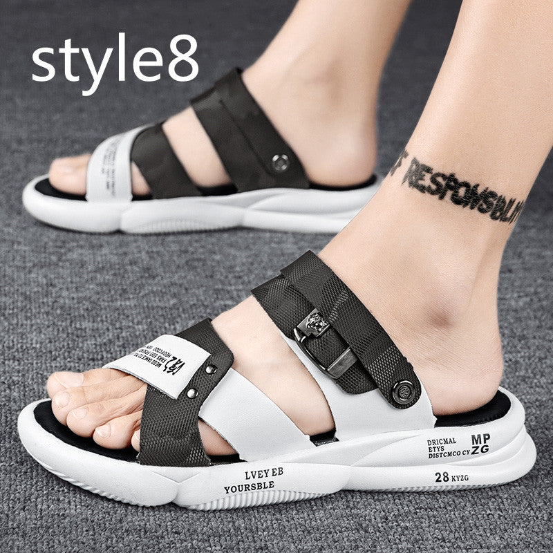 Sandals Beach Sandals Leisure Deodorant Driving Trend Outside Slippers