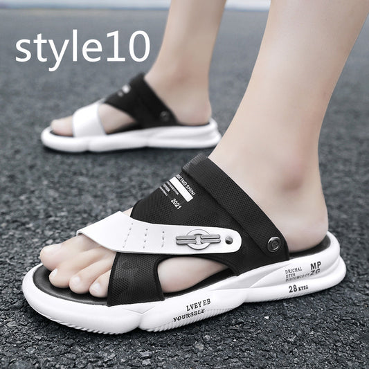 Sandals Beach Sandals Leisure Deodorant Driving Trend Outside Slippers