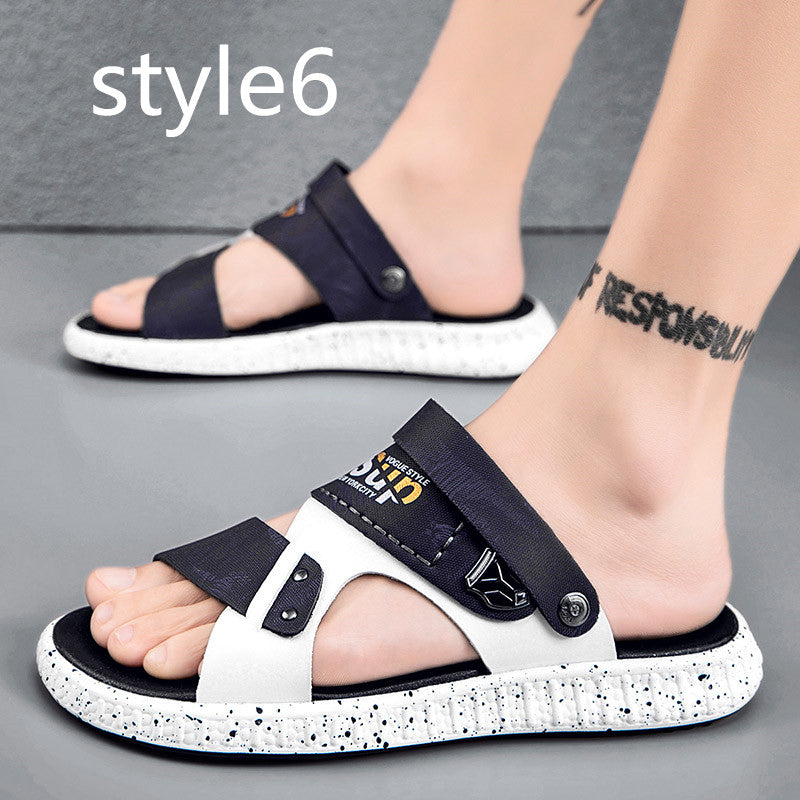 Sandals Beach Sandals Leisure Deodorant Driving Trend Outside Slippers