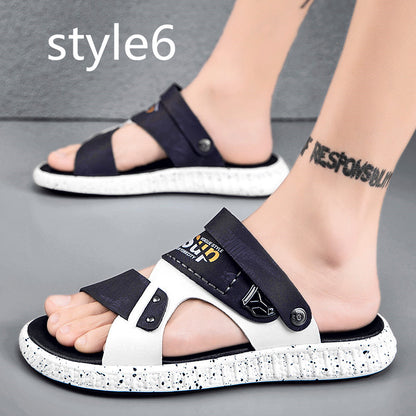Sandals Beach Sandals Leisure Deodorant Driving Trend Outside Slippers