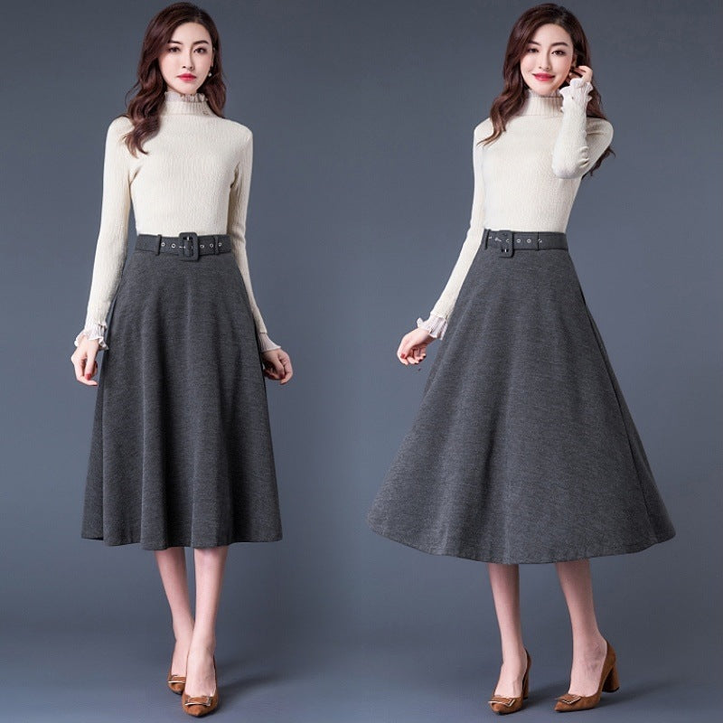 Black high waist skirt