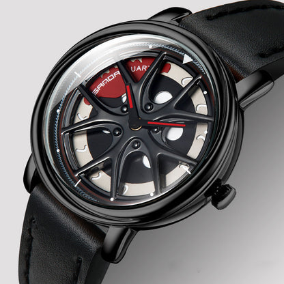 Dial wormhole personality rotating waterproof men's watch