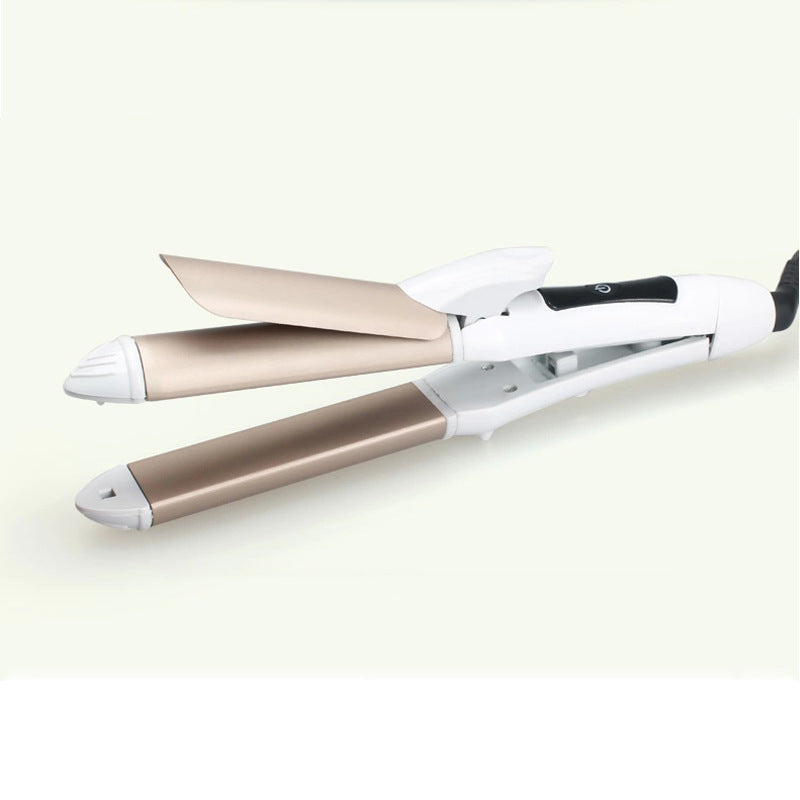 Hair Straightener Hair Curler Hair Straightener Ceramic Glaze Small Round Plug Plywood Dual-use O