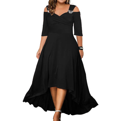 Summer New Off-the-shoulder Large Swing Dress For Women