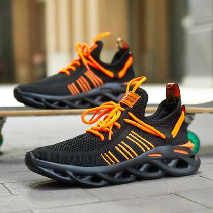 Net surface breathable casual sneakers