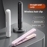 Wireless Hair Straighteners Hair Curler And Straightener Dual-use Charging Hair Curler Plywood