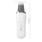 Electric Ultrasonic Skin Scrubber Face Spatula Home Ultrasonic Skin Scrubber Facial Cleaner Handheld Mini Derma Galvanica Tightening Face Scrubber Machine Skin Scrubber USB Ultrasonic