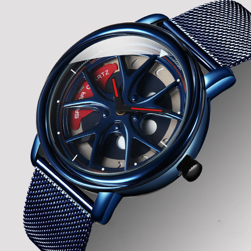 Dial wormhole personality rotating waterproof men's watch