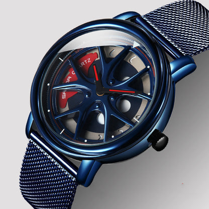 Dial wormhole personality rotating waterproof men's watch