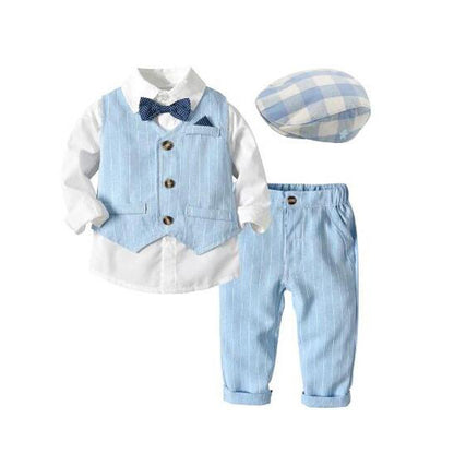 Boys Autumn Clothing Children's Suit Three-piece Set