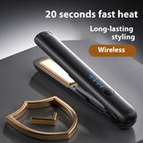 Wireless Hair Straighteners Hair Curler And Straightener Dual-use Charging Hair Curler Plywood