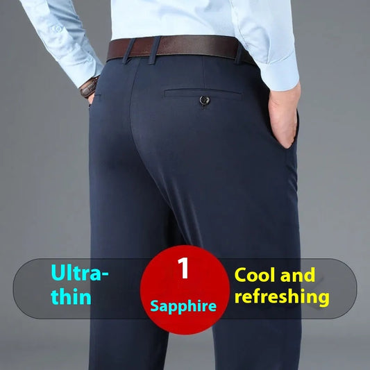 High Elasticity Non-ironing Anti-wrinkle Men's Business Casual Pants