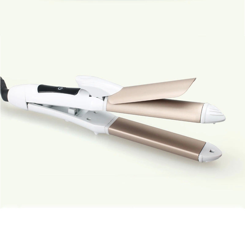 Hair Straightener Hair Curler Hair Straightener Ceramic Glaze Small Round Plug Plywood Dual-use O