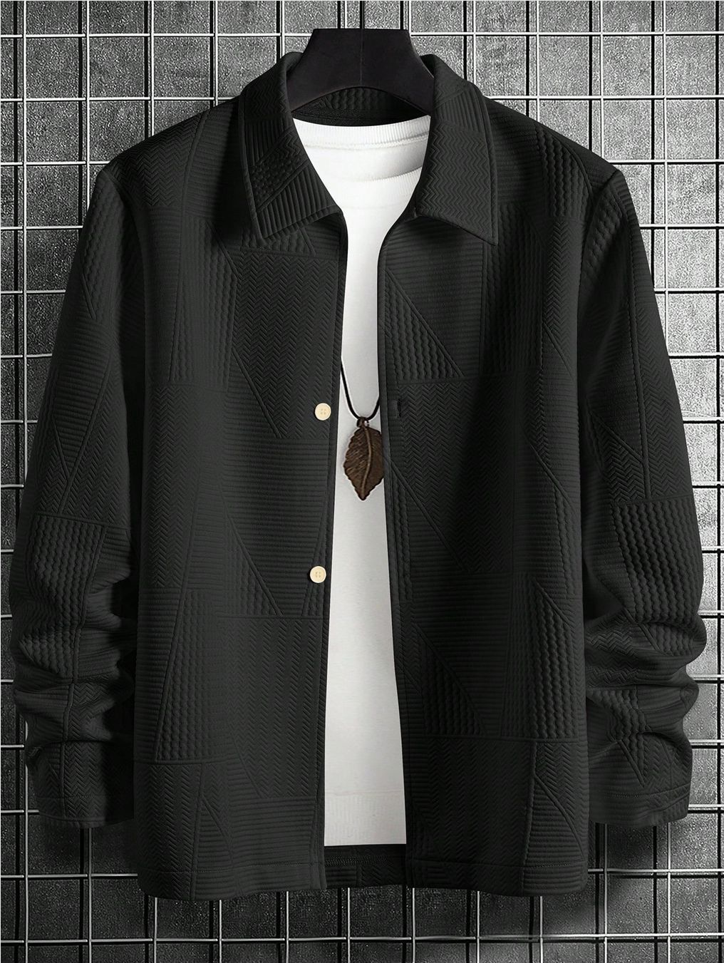 Men's Fashion Comfortable Solid Color Shirt Coat
