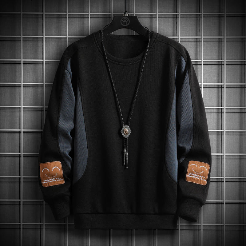 Men's Fashion Loose Embroidered Long-sleeved Tops