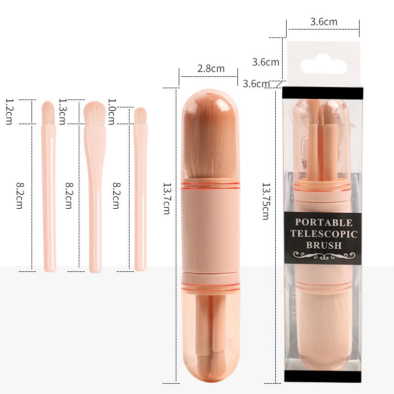 4in1 Portable Makeup Brush Set Beauty Brush