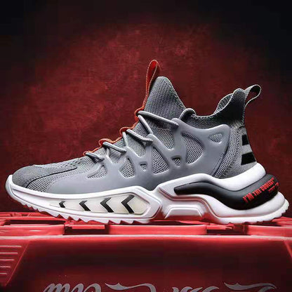 Fashion Black Sneakers Men's Non Slip Gym Running Sports Shoes